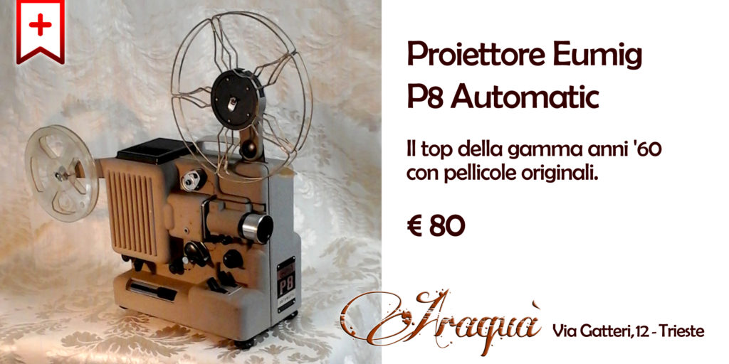 Proiettore Eumig P8 Automatic - Il top della gamma anni '60 con pellicole originali - € 80