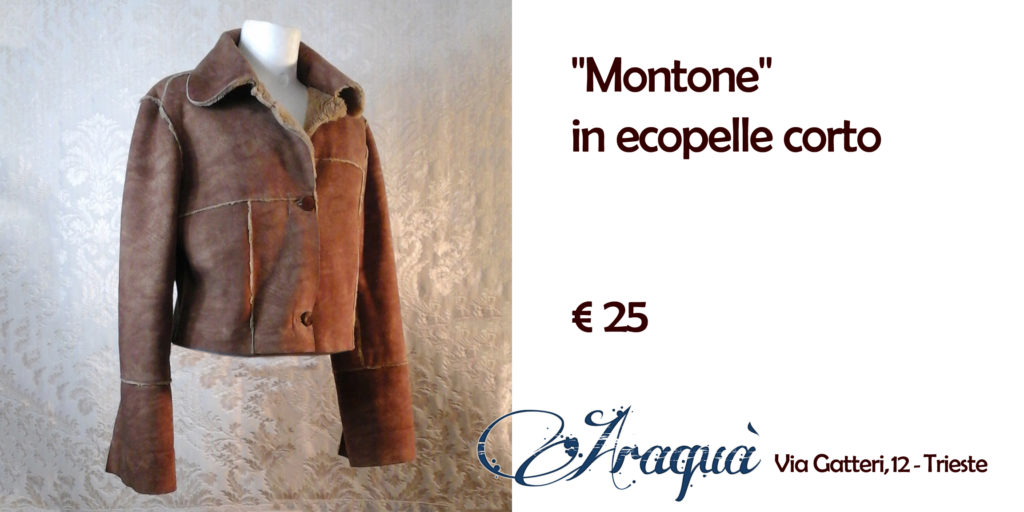 "Montone" in ecopelle corto - € 25